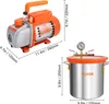 Vakuová pumpa VEVOR s vakuovou komorou o objemu 11 l 100 Náhled obrázku produktu 9