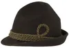Schmaler Spitzkopf Trachtenhut mit Wollkordel von Hut-Breiter in schwarz Anteprima dell’immagine prodotto