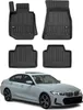 2019-2025 BMW Serie 3 G20 G21 Tappetini TPE Nero 4 pz Anteprima dell’immagine prodotto 1
