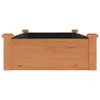 A wooden raised garden bed with a black liner, shown from the front against a white background. Podgląd zdjęcia produktu