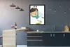 MuchoWow® Gerahmtes Poster Illustration eines Fußball Produktbild-Vorschau 2