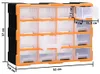 vidaXL Organizér s více zásuvkami 16 zásuvek 52x16x37 cm Náhled obrázku produktu 5