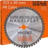 Holzboss ® HM-Sägeblatt 315 x 30 mm - nagelfest SWZ 48 x Produktbild-Vorschau 1