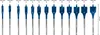 EXPERT Self Cut Speed Flachfräsbohrer Set, 10-32mm, 13-tlg. Produktbild-Vorschau 3