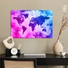 MuchoWow® Poster Weltkarte - Rosa - Lila 60x40 cm - Produktbild-Vorschau 3