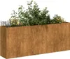 vidaXL Fioriera Rusty 200x40x80 cm Acciaio resistente alle Anteprima dell’immagine prodotto 3
