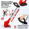 21V Akku Rasentrimmer mit 2 Akkus & Ladegerät, Räder, Produktbild-Vorschau 4