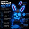 Przerażająca maska królika Horror LED - jak z Purge, Podgląd zdjęcia produktu 7