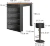 Bartisch-Set Vicco Repose Goldkraft Eiche/Anthrazit 67 x Produktbild-Vorschau 2