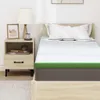 vidaXL Surmatelas blanc et vert 70 x 200 cm Tissu jacquard Voir les images du produit 7