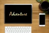 MuchoWow® Laptop Aufkleber Sticker Cover Zitat - Abenteuer Produktbild-Vorschau 2