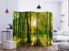 5-teiliger Einseitiger Vlies Paravent - Forest Rays II Produktbild-Vorschau 5