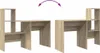 vidaXL Scrivania rovere Sonoma 131,5 x 50 x 106,5 cm Anteprima dell’immagine prodotto 8