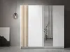 AX LIVING Kleiderschrank weiß mit Spiegel 200 cm – Beralto Produktbild-Vorschau 1