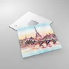 Bilder auf glas - Brücke Eiffle Illustration Frankreich - Produktbild-Vorschau 2