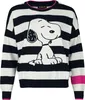Peanuts Strickpullover Damen Snoopy And Stripes multicolor Produktbild-Vorschau 1