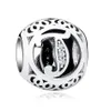 PANDACHARMS Kugel Buchstabe T Charm , 925er Sterling Produktbild-Vorschau 1