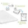 ergonomischer Viscoschaum Topper, 90 x 200 cm, für alle Produktbild-Vorschau 5