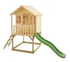 TP Toys Holz Stelzenhaus Wald Spielhaus mit Rutsche Natur Produktbild-Vorschau 1