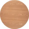 A circular wooden tabletop with visible wood grain. Podgląd zdjęcia produktu