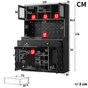 Hoge kast, zwart, met acrylfront, LED-lichtstrip, Productafbeelding-voorbeeld 5