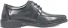 A side view of a black leather men's dress shoe. Náhľad obrázku produktu