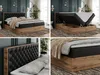 Boxspringbett, Deko, Doppelbett, Polsterbett mit Bettkästen Produktbild-Vorschau 2