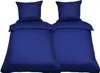 4 tlg Uni Bettwäsche 135x200 Blau Einfarbig Renforce Produktbild-Vorschau 1