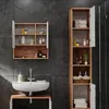 Meuble salle de bain Vicco Irma Blanc brillant/Chêne doré Voir les images du produit 5