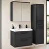 Badmöbel Komplettset Florence 60 x 35 cm Schwarz Matt - Produktbild-Vorschau 2