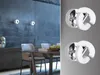 2 LED Wandleuchten Wandspots drehbar Chrom Acrylglas Produktbild-Vorschau 1