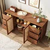 OKWISH Buffet Design Rotin et Bois - Avec 6 Tiroirs et 2 Voir les images du produit 1