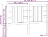 vidaXL Kopfteil Schwarz 166x4x100 cm Massivholz Kiefer Produktbild-Vorschau 7