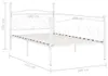 vidaXL Bettgestell mit Lattenrost Weiß Metall 100 × 200 cm Produktbild-Vorschau 4