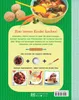 The back cover of a children's cookbook, showing ingredients and finished dishes. Produktbild-Vorschau