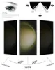 Marketing image showing the anti-spy feature of a screen protector for a smartphone. Produktbild-Vorschau