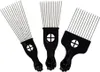 Afro Kamm Afro Pick Fingerstyler Hair Metal Pick Friseur Produktbild-Vorschau 2
