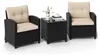 Set da giardino in rattan KOMFOTTEU, composto da 3 pezzi, Anteprima dell’immagine prodotto 1