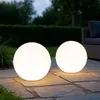 4x Außen Steckleuchten, Kugel, weiß, Erdspieß, Kabel, D 20 Produktbild-Vorschau 2