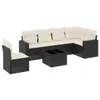 The Living Store 7-tlg. Garten-Sofagarnitur mit Kissen Produktbild-Vorschau 3