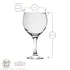 6x Misket 645ml Gin-Gläser - Groß Glas Langer Stiel Wein Produktbild-Vorschau 3