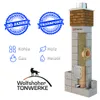 Schornstein Bausatz - H 6,0m DN 180 37x37 - Kamin Keramik Produktbild-Vorschau 3