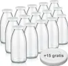 Milchflaschen 0,25L Smoothie Saft Flaschen 250ml leere Produktbild-Vorschau 1
