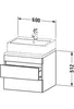 Konsolenunterschrank DURASTYLE 512x600x548mm nussbaum natur Produktbild-Vorschau 2