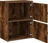 vidaXL Regál na knihy smoke oak 40x24x52 cm materiál na Náhľad obrázku produktu 5