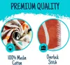 6er Set Babytücher mit Tier-Motiven aus 100% Baumwolle, Produktbild-Vorschau 3
