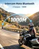Motorrad Bluetooth Headset,Helm Kommunikationssystem,Motorrad Gegensprechanlage,Motorrad Intercom Produktbild-Vorschau