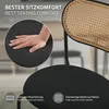 ML-Design set di 4 sedie da pranzo, nero, sedia da cucina Anteprima dell’immagine prodotto 4