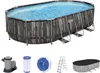 Bestway Power Steel Swimmingpool-Set Oval 488x305x107 cm Náhled obrázku produktu 32