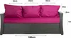Cuscini per divano da giardino - Seduta 160x60x7, schienale Anteprima dell’immagine prodotto 2